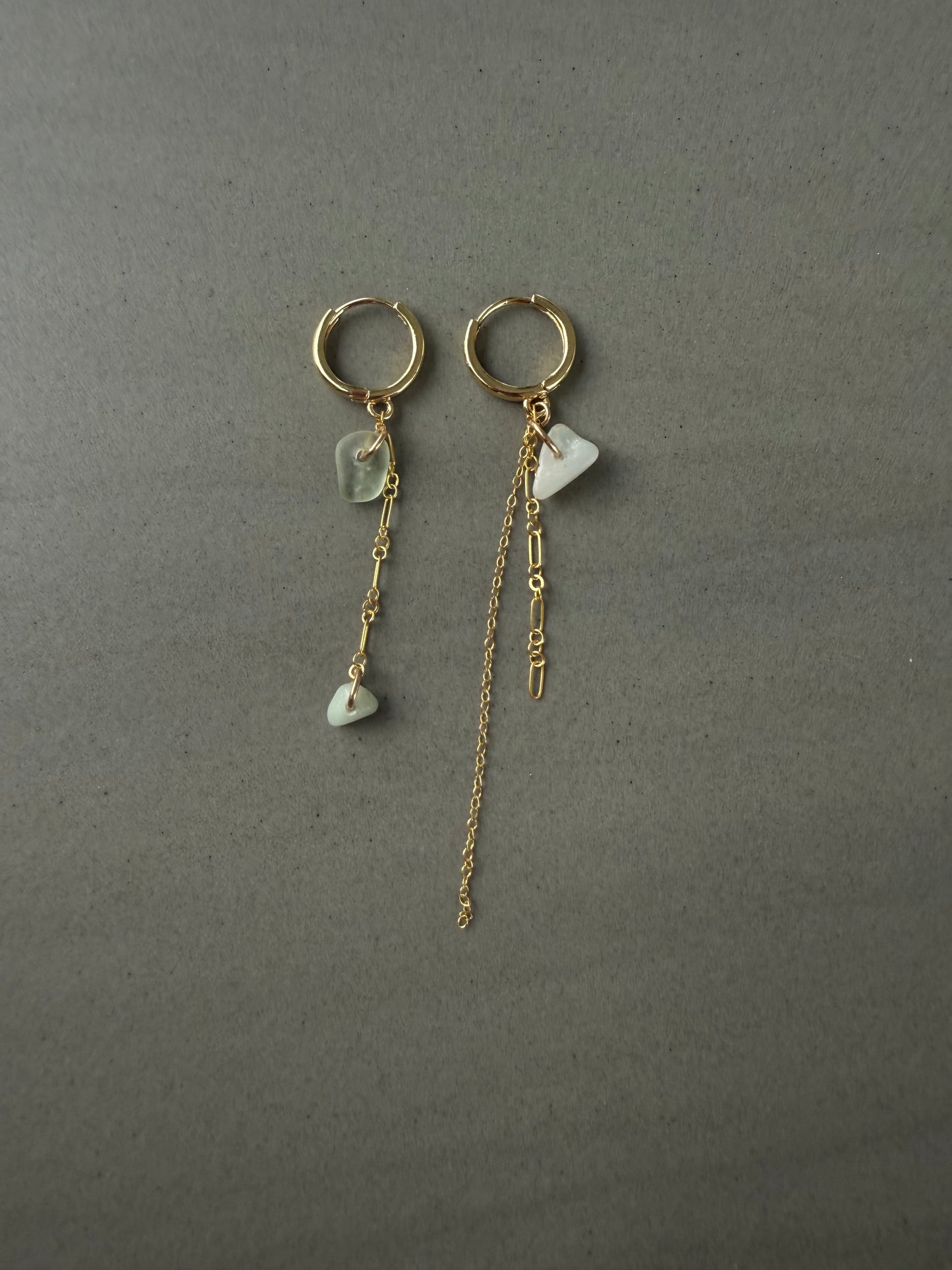 Blue shore earrings