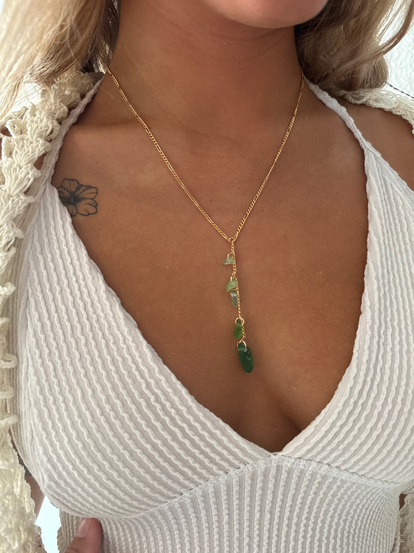 Lagoon drop necklace
