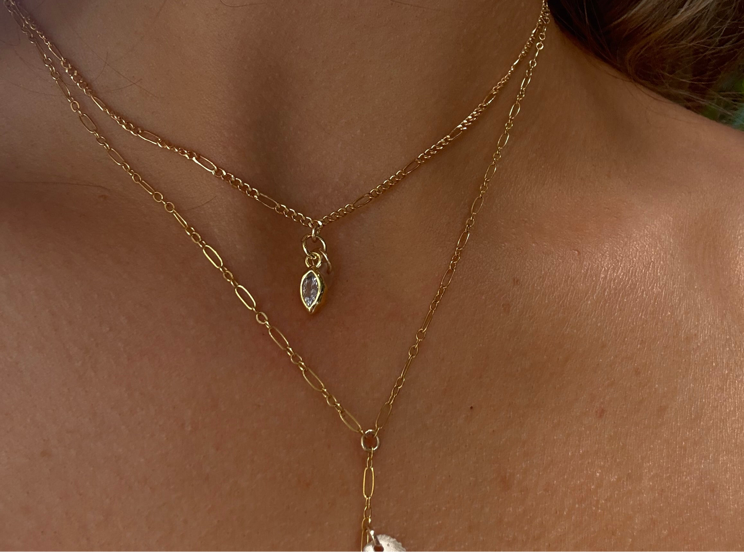 Sandy stone necklace