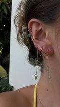 Drift green earrings
