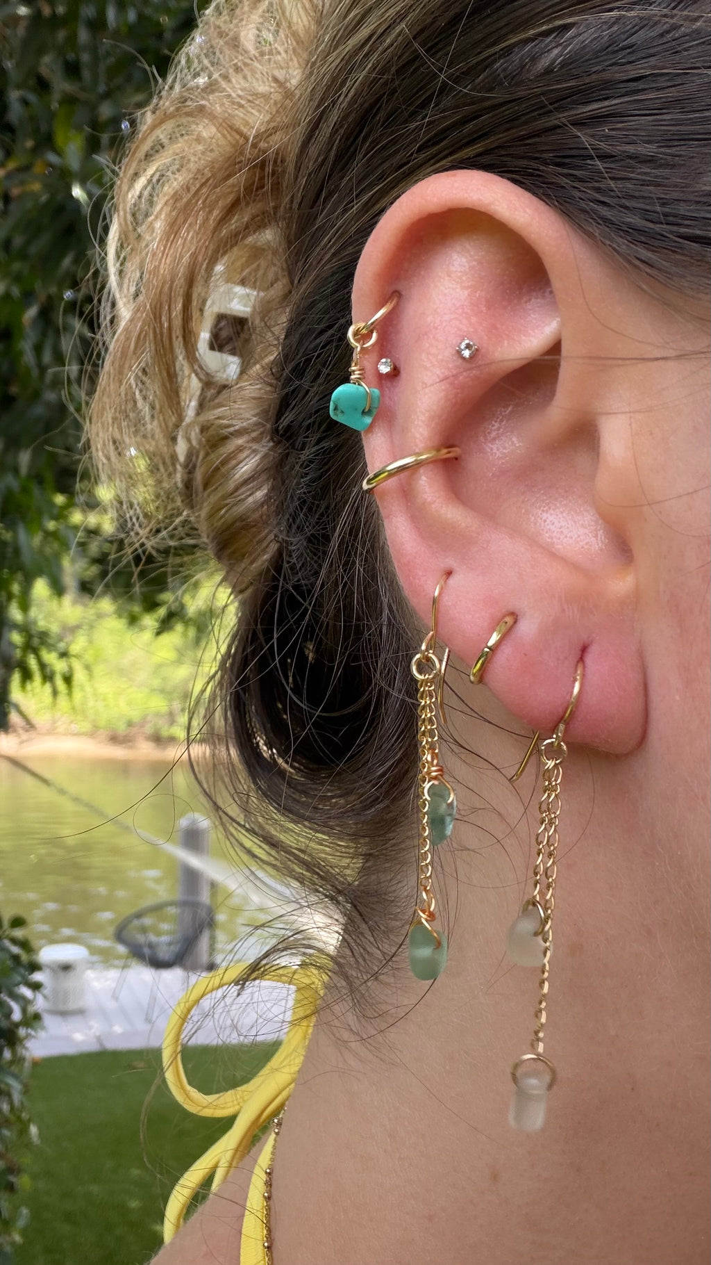 Shoreline earrings
