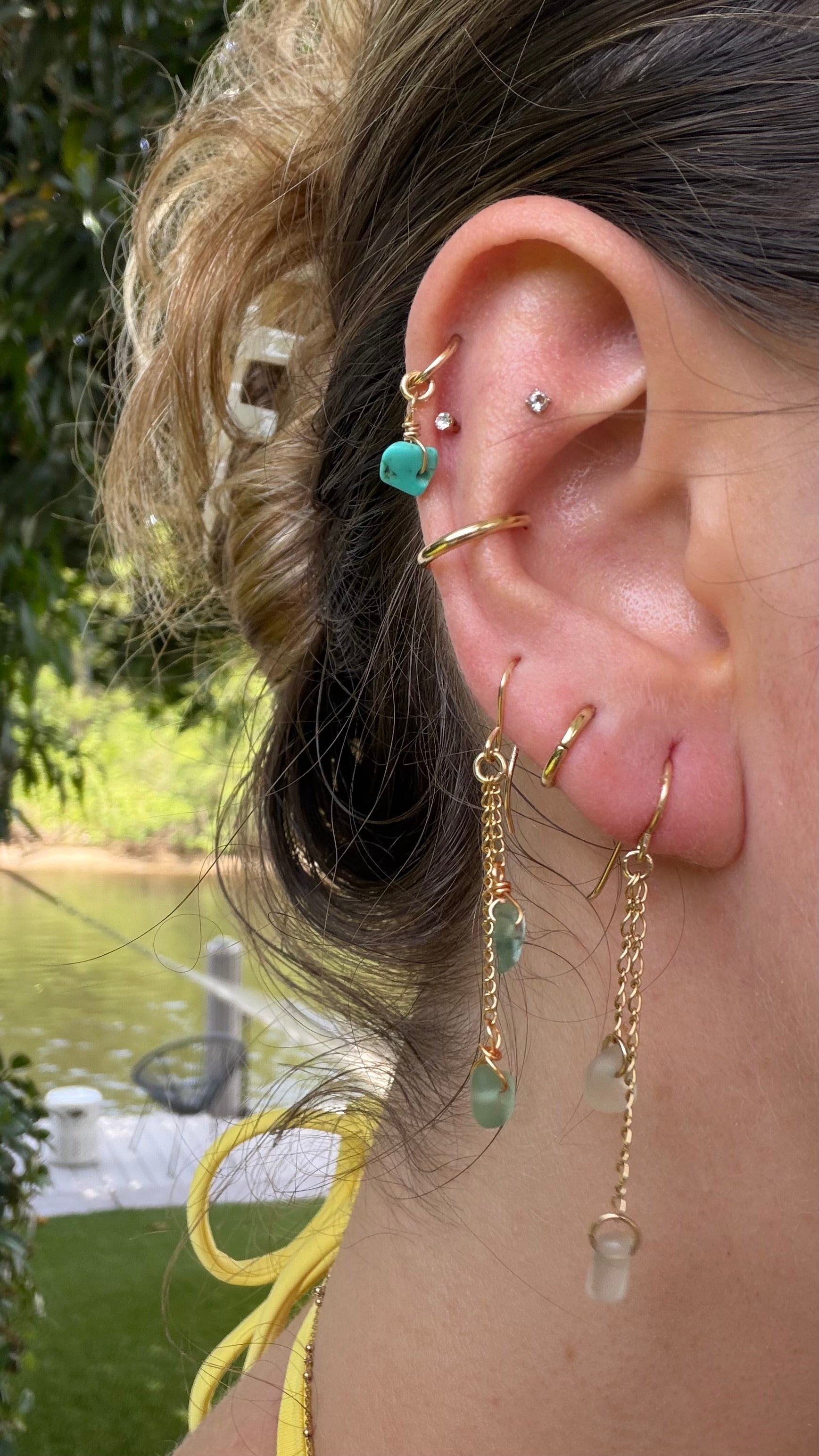 Shoreline earrings