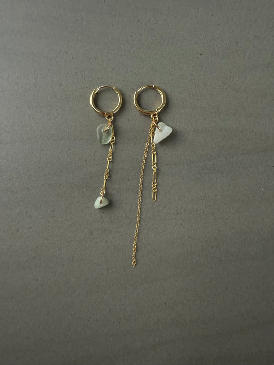 Blue shore earrings