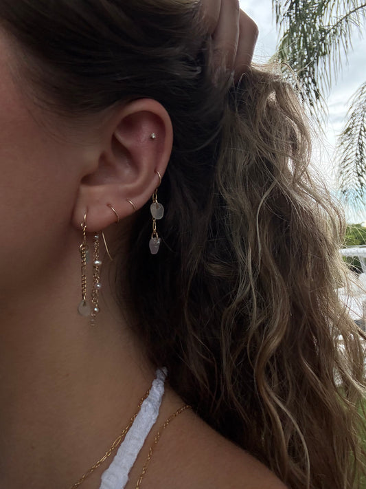 Pale purple earrings