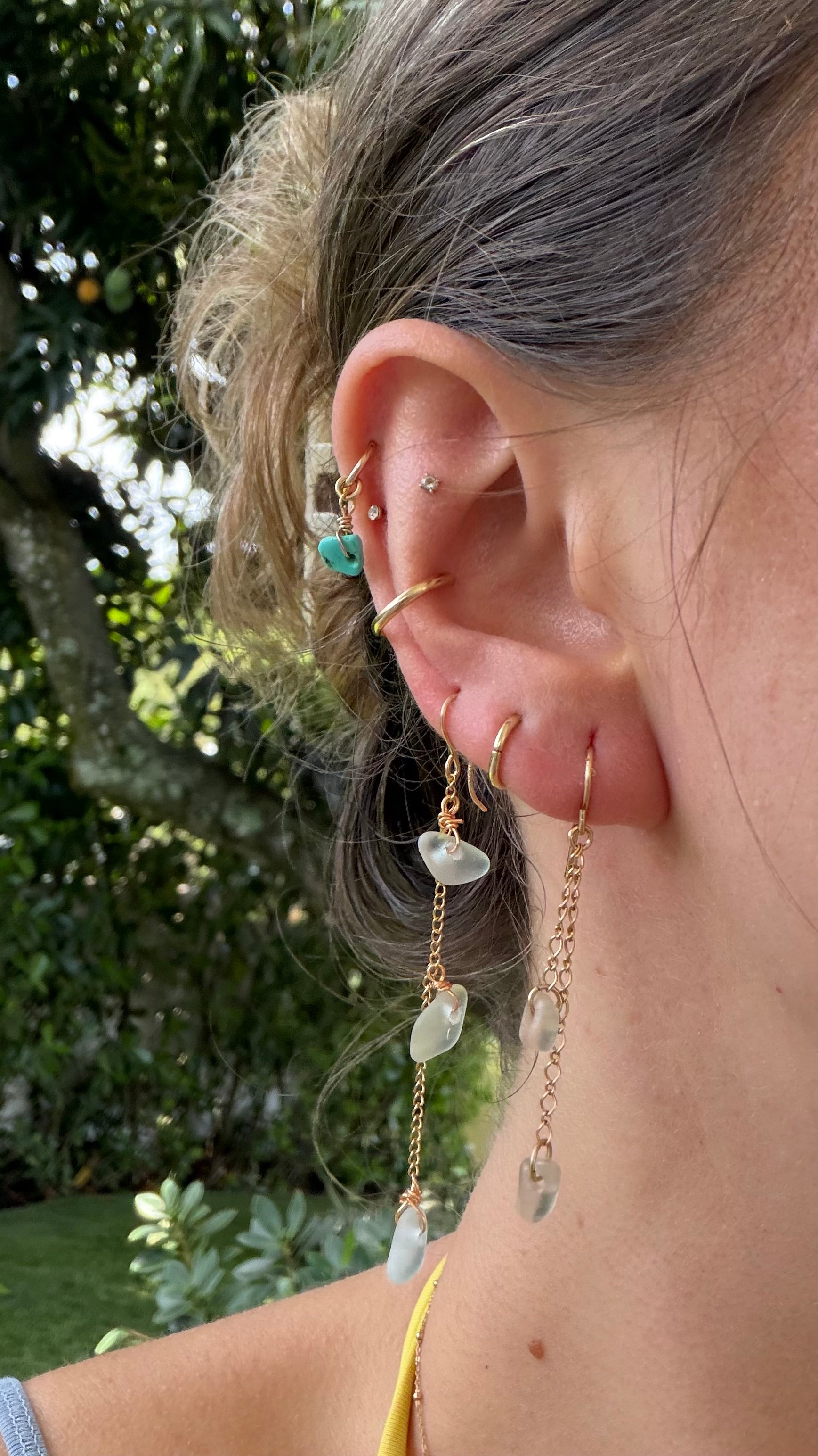 Azure earrings