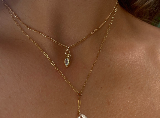 Sandy stone necklace