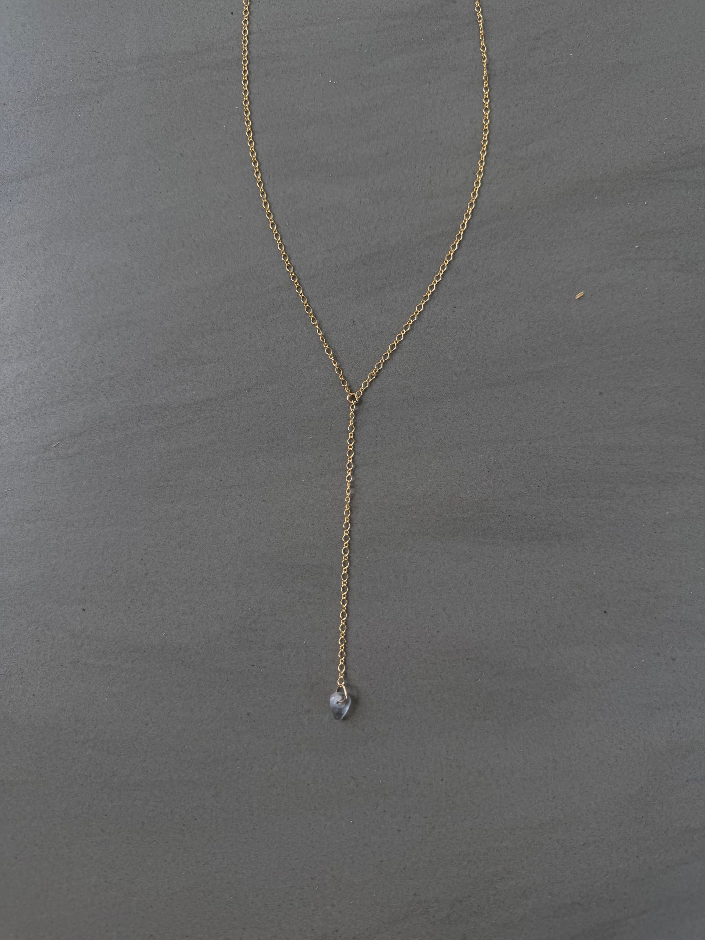 Saltwater drop necklace