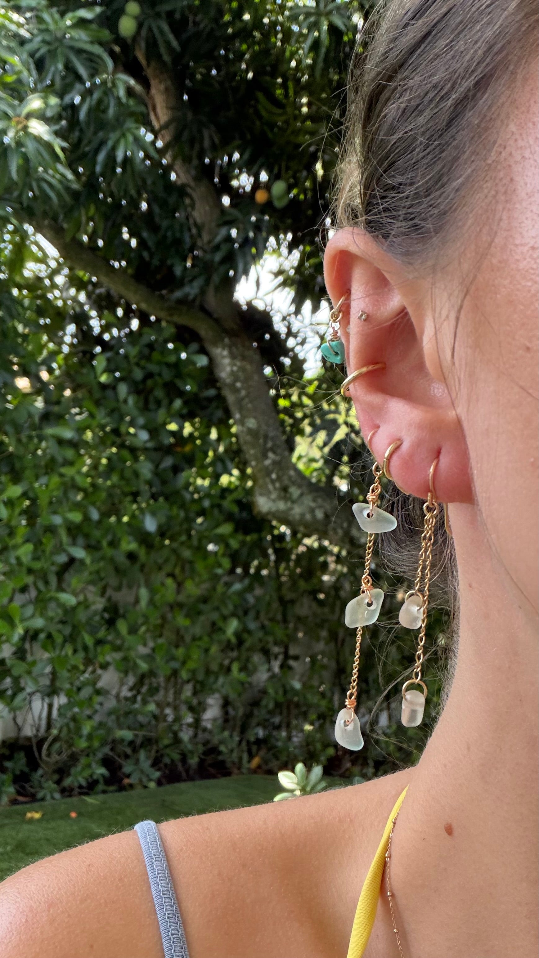 Azure earrings