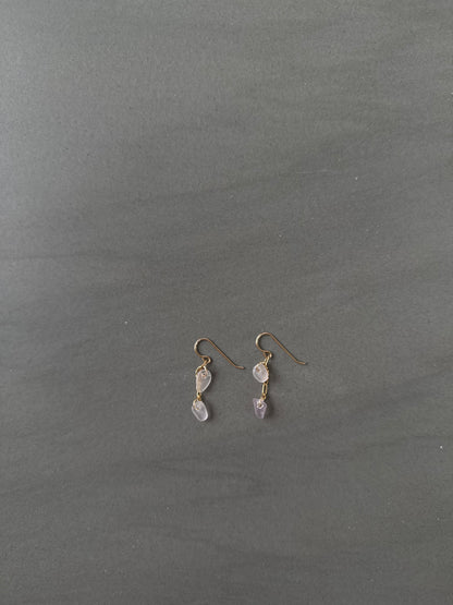 Pale purple earrings
