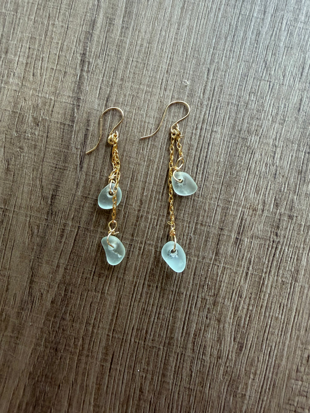 Sea glass earrings