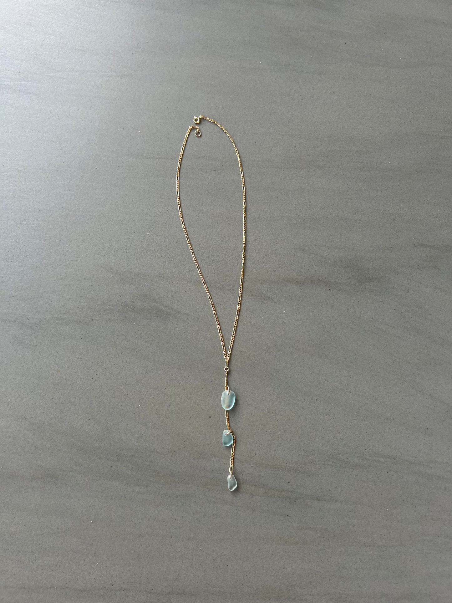 Sea foam drop necklace